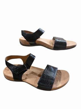 Vionic Marsala Black Slingback Comfort Sandals fully adjustable podiatrist made